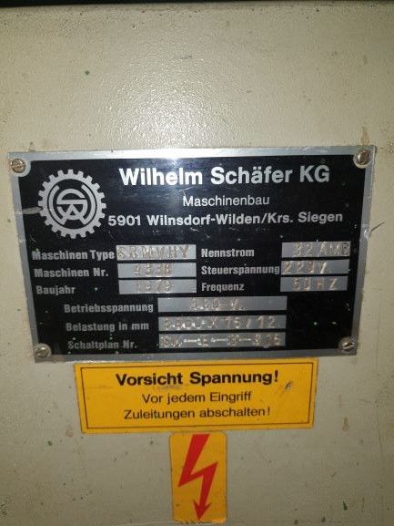 Schaffer SRM hy Hydraulic 3 roll plate bender 3000 x 20 mm 4440 = Mach4metal