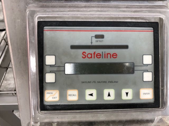 Detector de metales de cascada Safeline en acero inoxidable