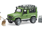 Land Rover con agente forestal y perro, BRUDER - PROMISING