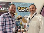 Sandro Falomir, director comercial de Falomir Juegos, y Fernando Falomir, director de marketing de Falomir Juegos.