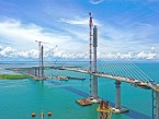 Progreso del puente en agosto de 2021