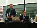  Rogelio Cuairn, director general de Feria de Zaragoza, junto a Jorge Cuartero, gerente de Anmopyc 