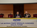 Jos Luis Parra, director de la ETSI de Minas y Energa de Madrid  UPM junto con el presidente de Confedem en la clausura del acto.