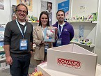 Fernando Falgs, CEO, Gemma Carne, sales & licensing director, y Frank Jimnez, del equipo de Comansi.