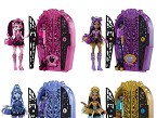 Monster High Skulltime Secrets 4 Mueca surtida con armario