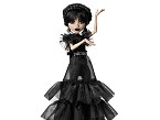 Monster High Mircoles Mueca con vestido cuervo