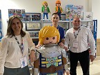 Ana Antn, trade marketing manager, Carlos Cases, sales & marketing manager, y Fernando lvarez, responsable de ventas de Playmobil.