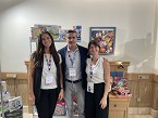 Chiara Zago, product marketing manager, Ignacio Casanueva, jefe de ventas, y Federica Ghirardi, product manager, de Ravensburger.