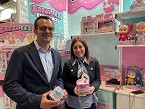 Jordi Ventura, key account manager, Olga Comes, marketing manager Iberia de IMC Toys.