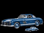 Mattel Brick Shop Hot Wheels Mercedes-Benz 300 SL