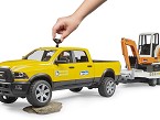 RAM Rental Service con mini excavadora, BRUDER