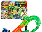 Hot Wheels Pista Monster Trucks  Sharks Vs Dinos Destrucci�n del Drag�n