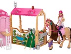 Mu�eca Barbie con caballo y establo