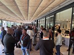 Pausa de café para networking.