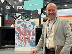 Josep Maria Coll, director de Commercial & Industrial Printing de Epson Ib�rica, en el stand de la compa��a en Fespa Global Print Expo.