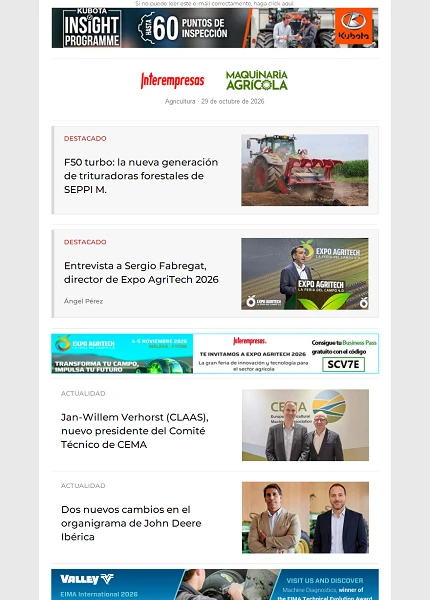 Newsletter Agrícola Newsletter Agrícola