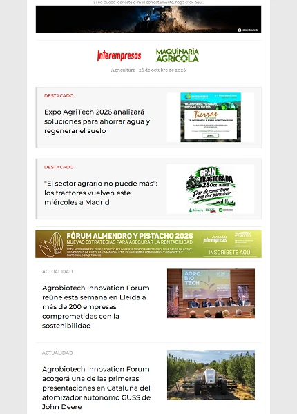 Newsletter Agrícola
