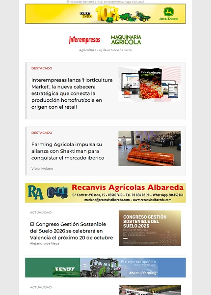 Newsletter Agrícola Newsletter Agrícola