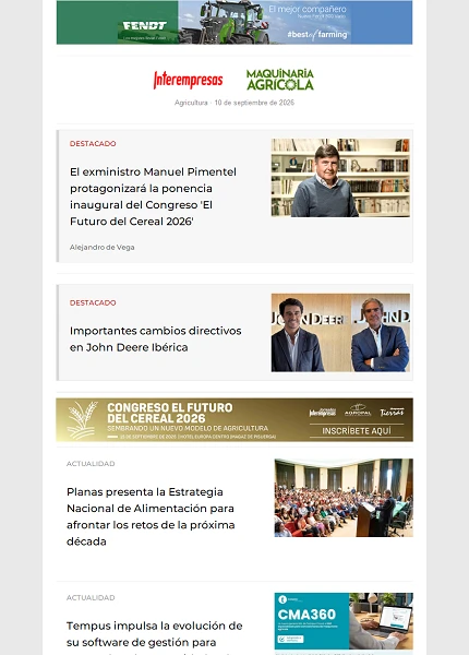 Newsletter Agrícola Newsletter Agrícola
