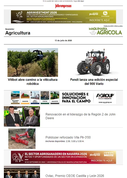 Newsletter Agrícola Newsletter Agrícola