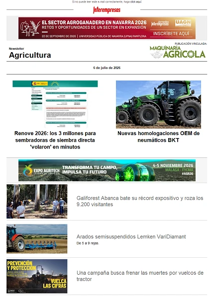 Newsletter Agrícola Newsletter Agrícola