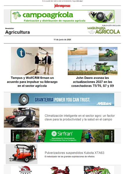 Newsletter Agrícola Newsletter Agrícola