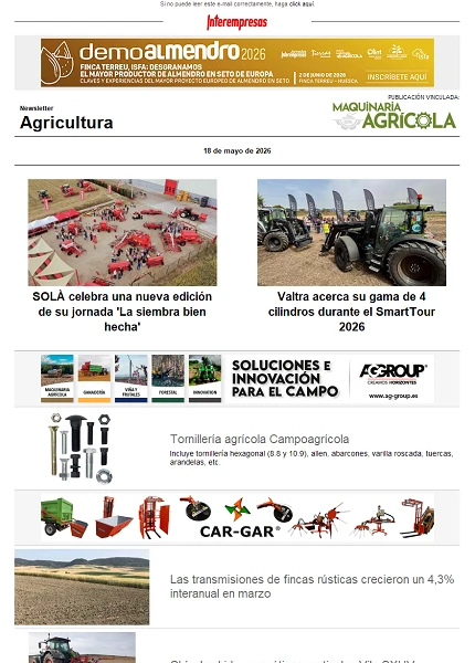 Newsletter Agrícola Newsletter Agrícola