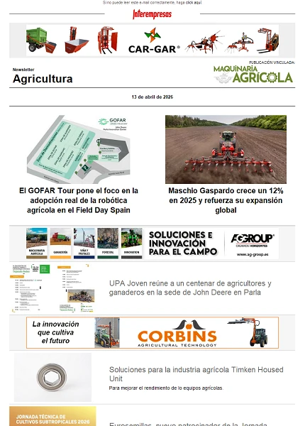 Newsletter Agrícola