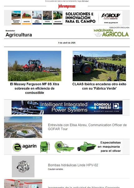 Newsletter Agrícola