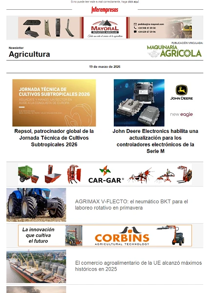 Newsletter Agrícola