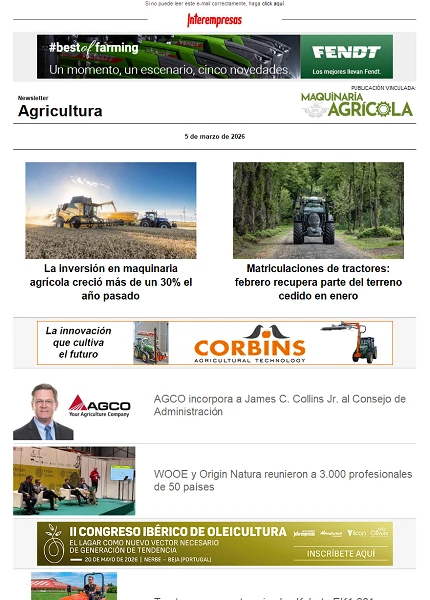 Newsletter Agrícola