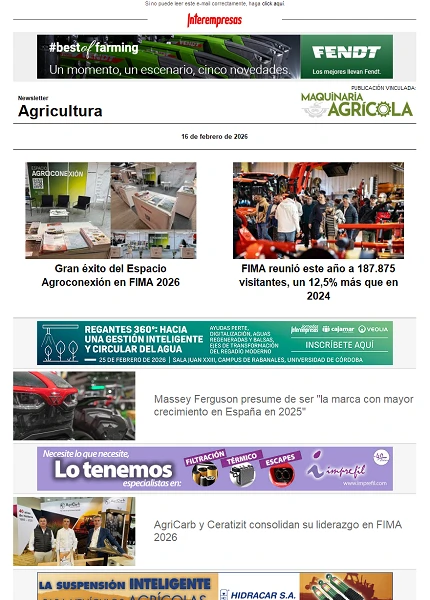 Newsletter Agrícola