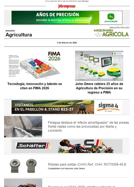 Newsletter Agrícola