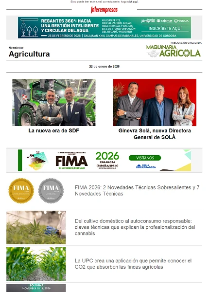 Newsletter Agrícola