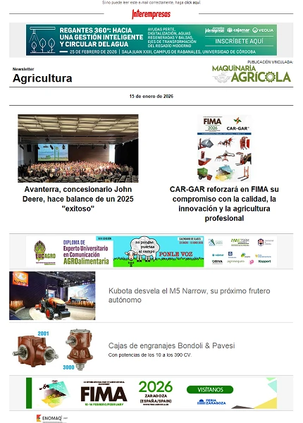 Newsletter Agrícola