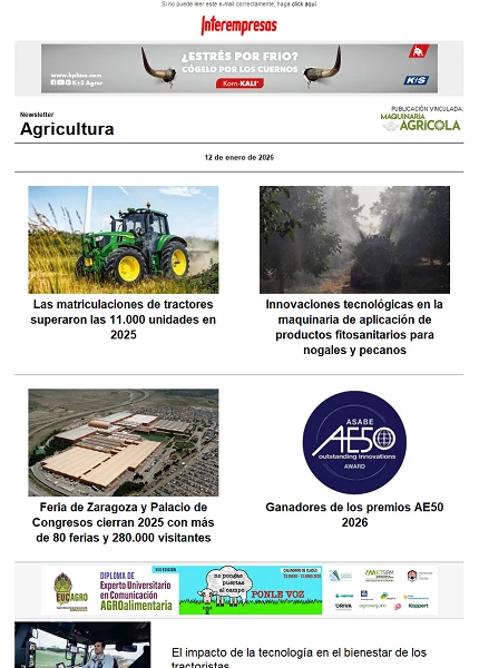 Newsletter Agrícola