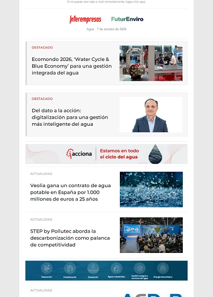 Newsletter Industria del Agua