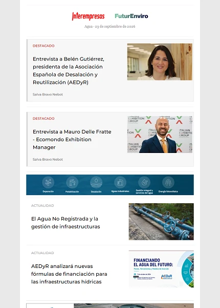Newsletter Industria del Agua Newsletter Industria del Agua