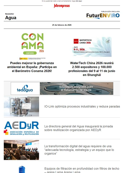 Newsletter Industria del Agua