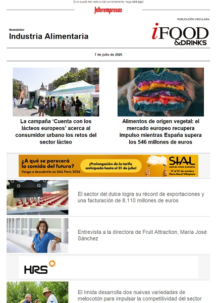 Newsletter Industria alimentaria