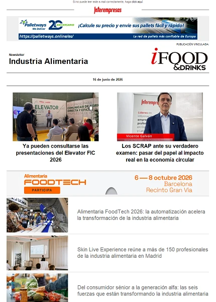 Newsletter Industria alimentaria