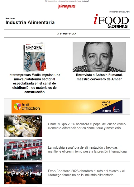 Newsletter Industria alimentaria Newsletter Industria alimentaria