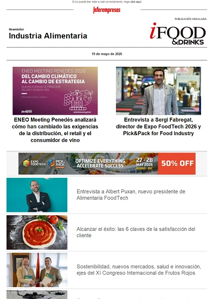 Newsletter Industria alimentaria