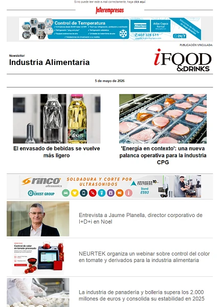 Newsletter Industria alimentaria