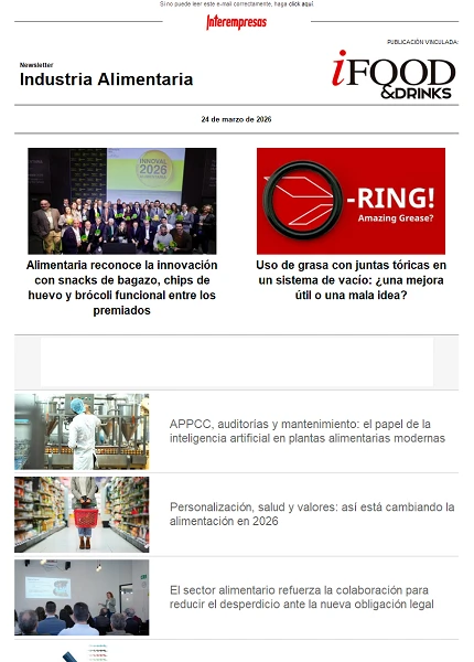 Newsletter Industria alimentaria