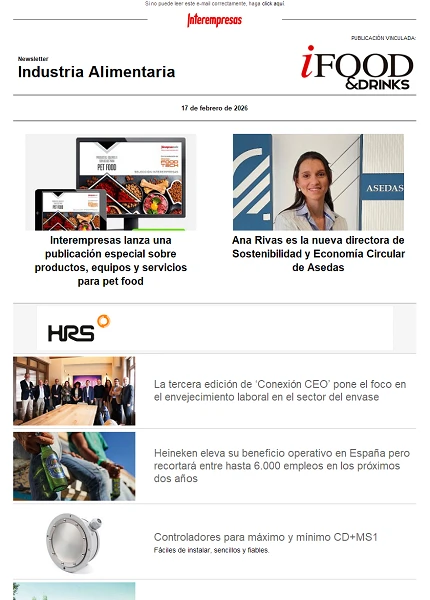 Newsletter Industria alimentaria Newsletter Industria alimentaria