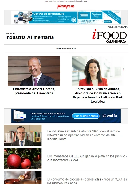 Newsletter Industria alimentaria