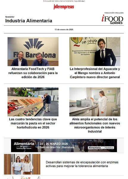 Newsletter Industria alimentaria Newsletter Industria alimentaria