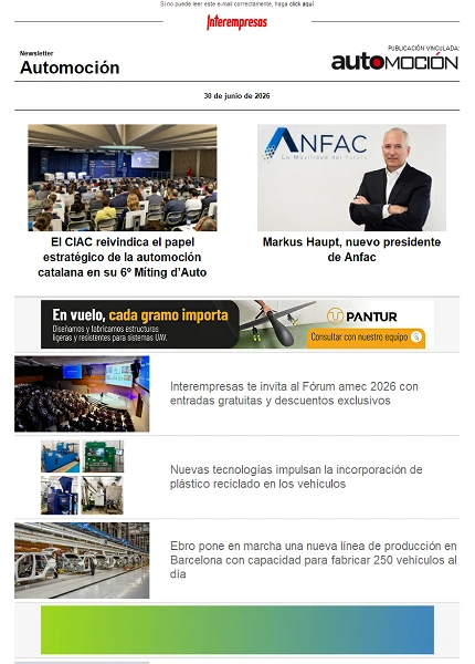 Newsletter Automoción Newsletter Automoción