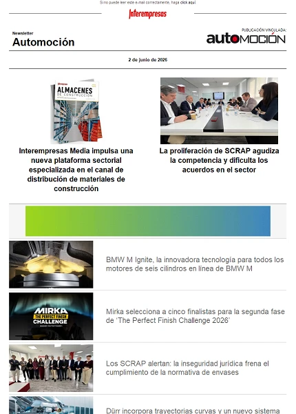 Newsletter Automoción Newsletter Automoción